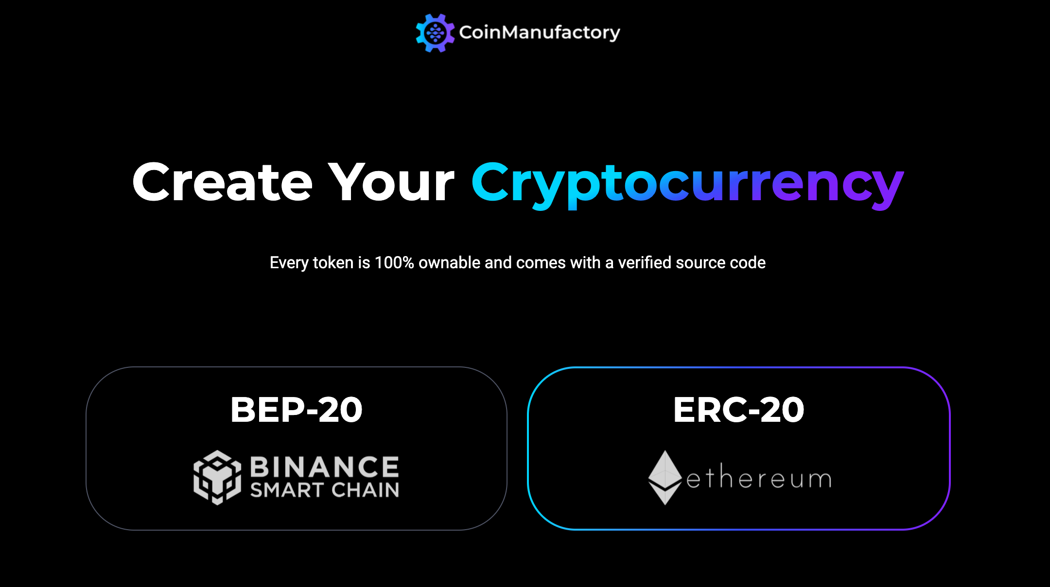 Create your cryptocurrency